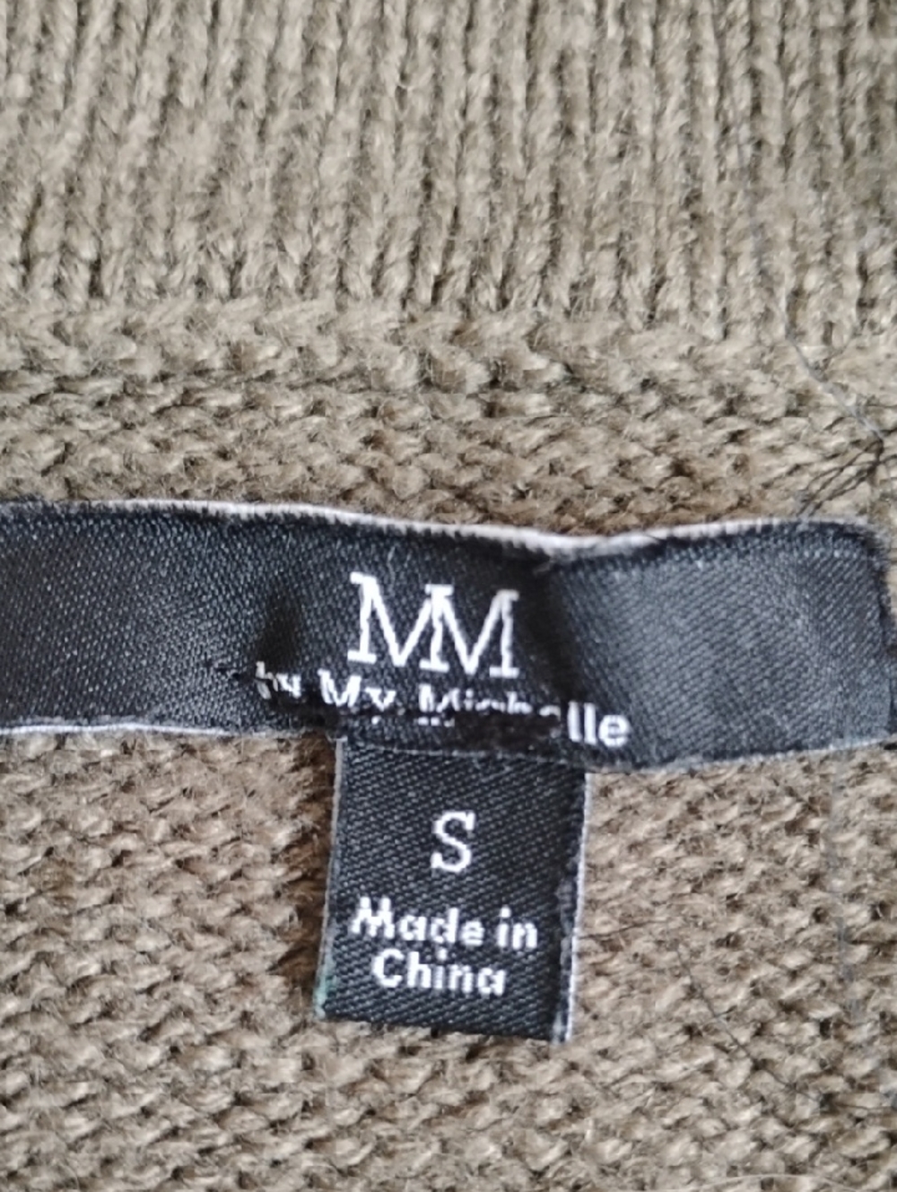 My Michelle Olive Green Crewneck Sweater - Women's Size Small